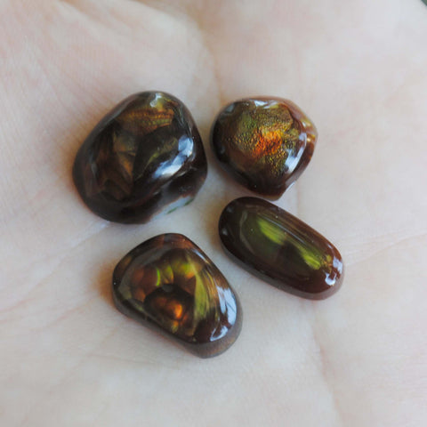 Fire Agate cabochons