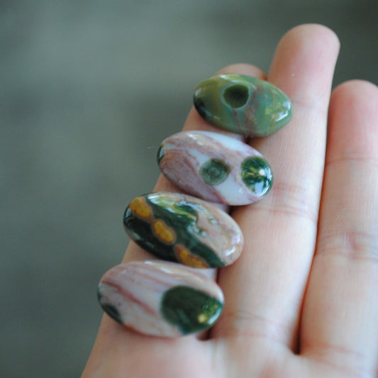 Oval Ocean Jasper cabs