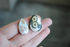 Drop Ocean Jasper cabochons