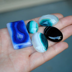 Mixed Agate Cabs