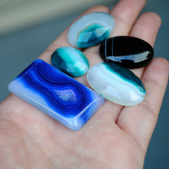 Mixed Agate Cabs