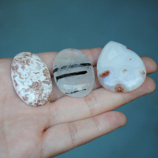 Mixed Lot Cabs (Agate and Quartz)