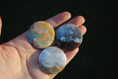 35mm round Ocean Jasper cabochons