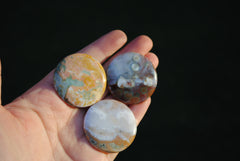 35mm round Ocean Jasper cabochons