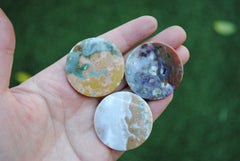 35mm round Ocean Jasper cabochons
