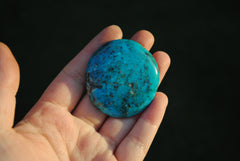 Kingman turquoise cabochon