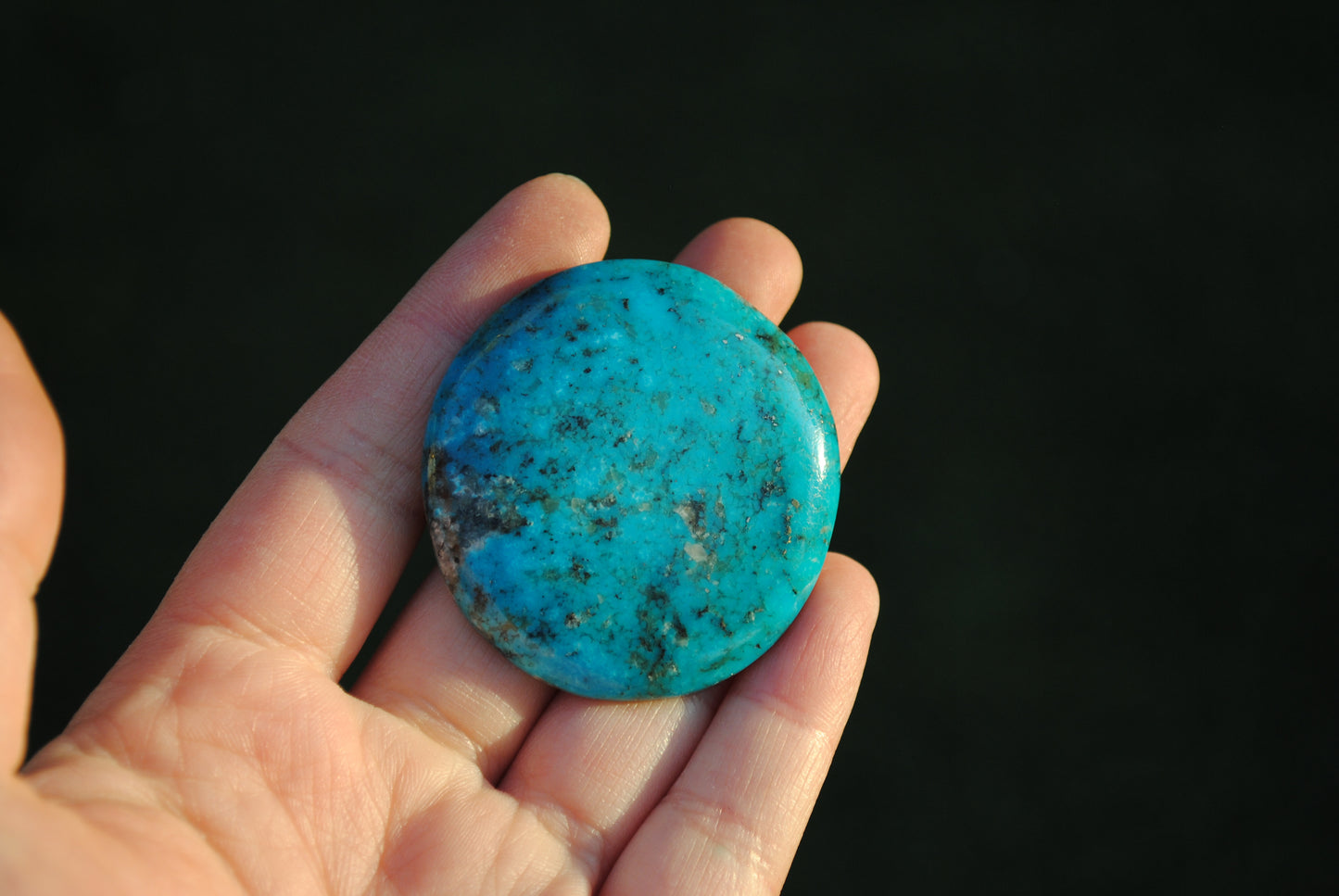 Kingman turquoise cabochon