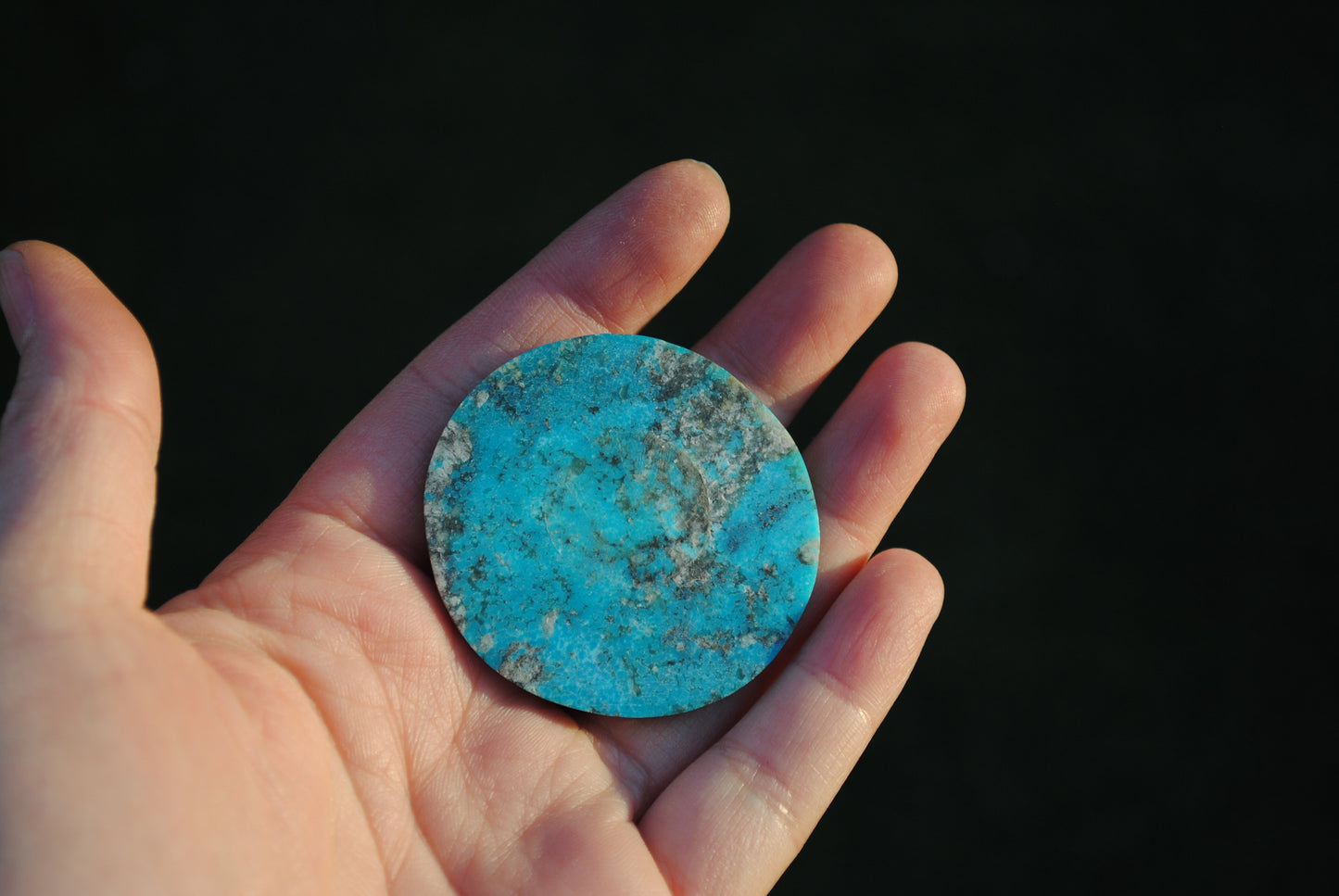 Kingman turquoise cabochon