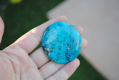 Kingman turquoise cabochon