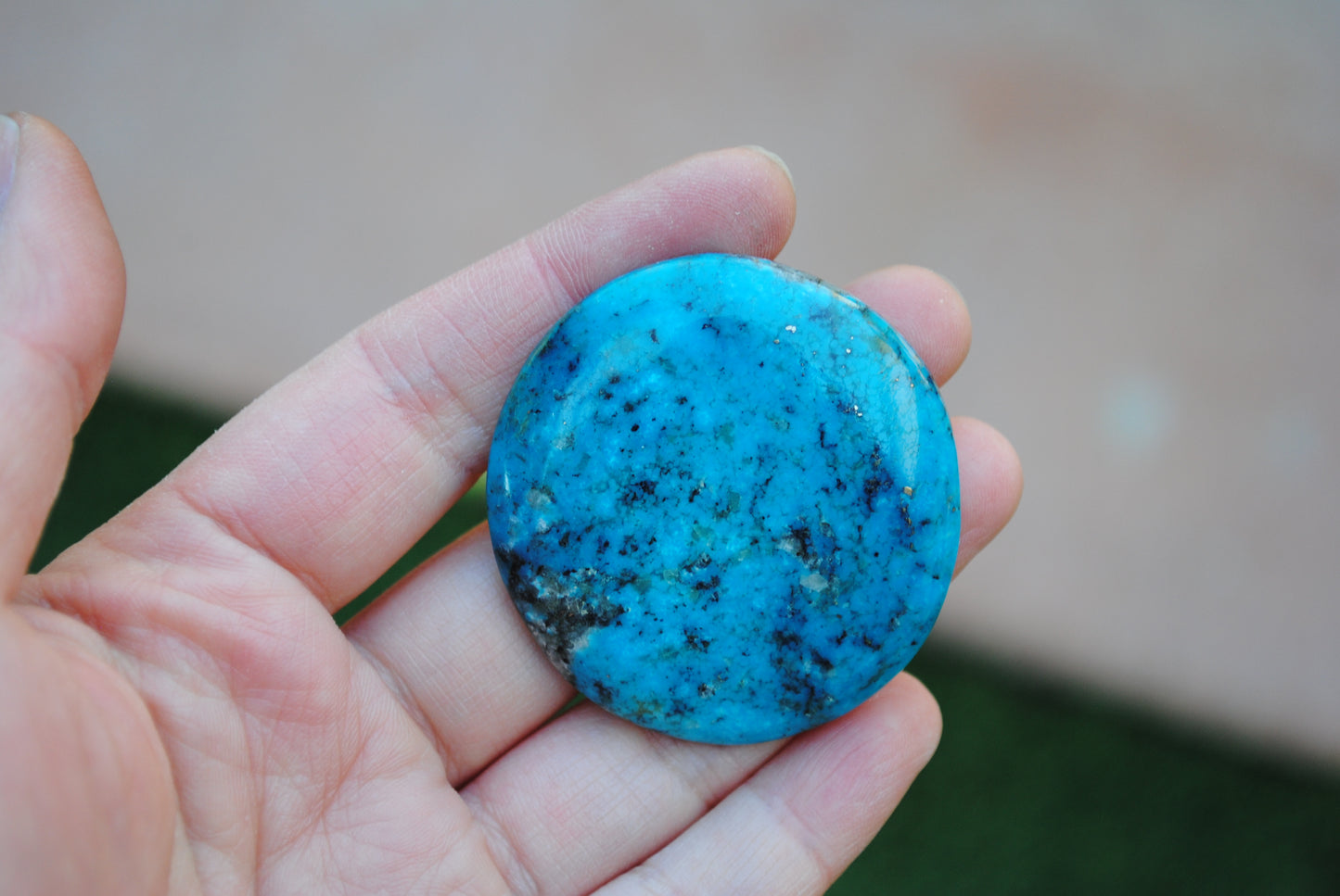 Kingman turquoise cabochon
