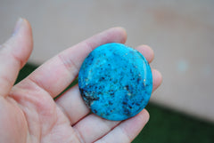 Kingman turquoise cabochon