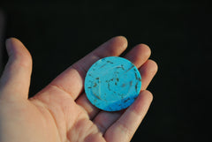 Kingman turquoise cabochon