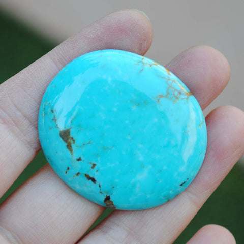 Kingman turquoise cabochon