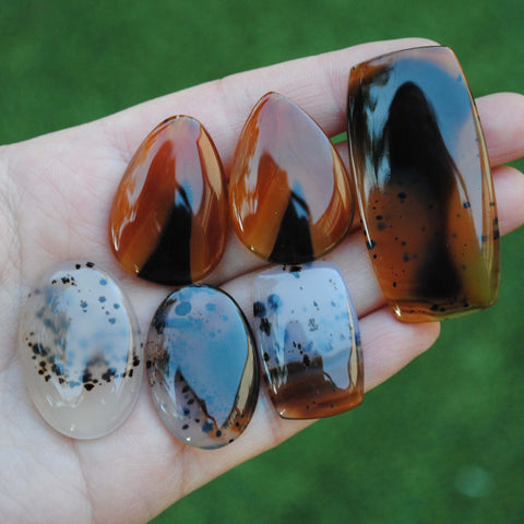 Montana agate cabochons