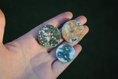 25mm, 30mm round Ocean Jasper cabochons