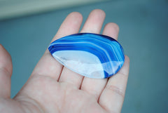 Blue Agate Drop Bead