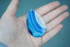 Blue Agate Drop Bead