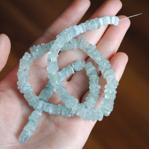 Aquamarine beads