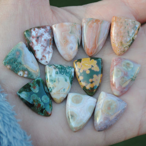 20x15mm Ocean Jasper cabochons