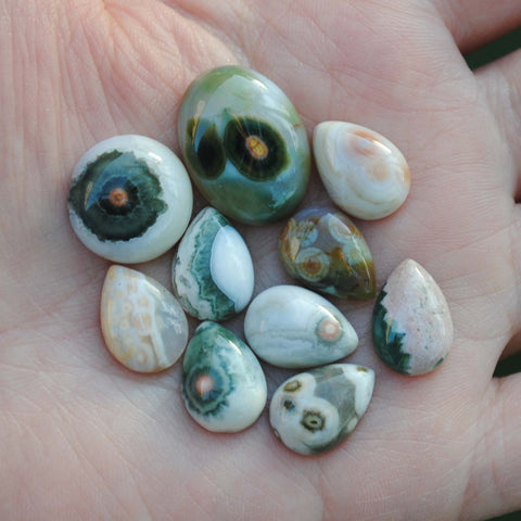 Ocean Jasper cabochons mixed lot