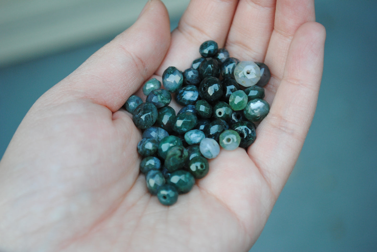 Moss Agate Beads