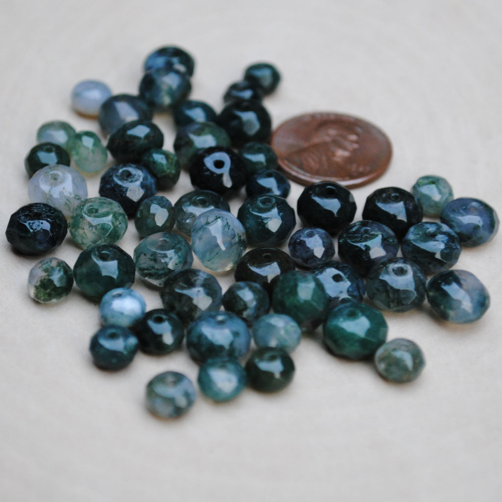 Moss Agate Beads