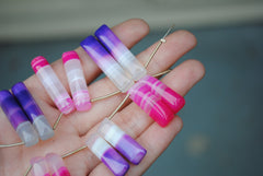 Matched Pair Agate Beads (Lot 1)