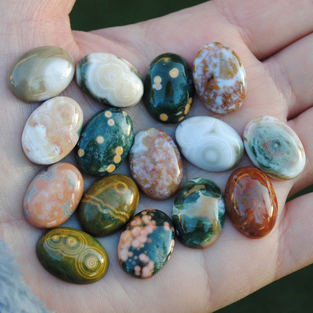 Oval 18x13mm Ocean Jasper cabochons