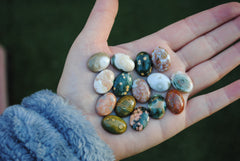 Oval 18x13mm Ocean Jasper cabochons