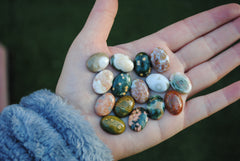 Oval 18x13mm Ocean Jasper cabochons