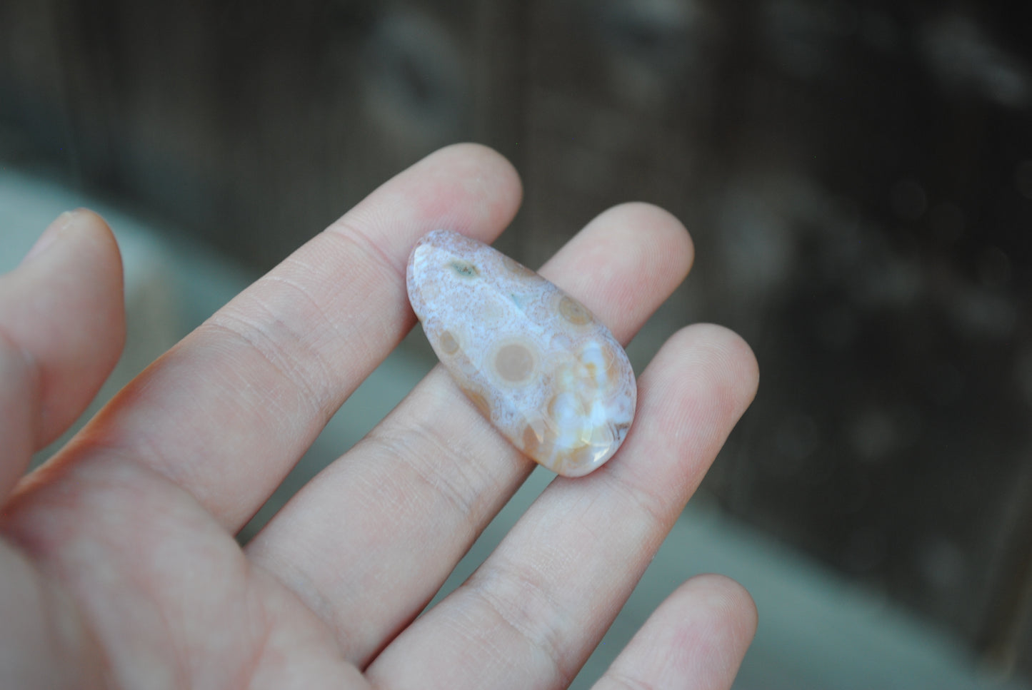 Freeform Ocean Jasper cabochon