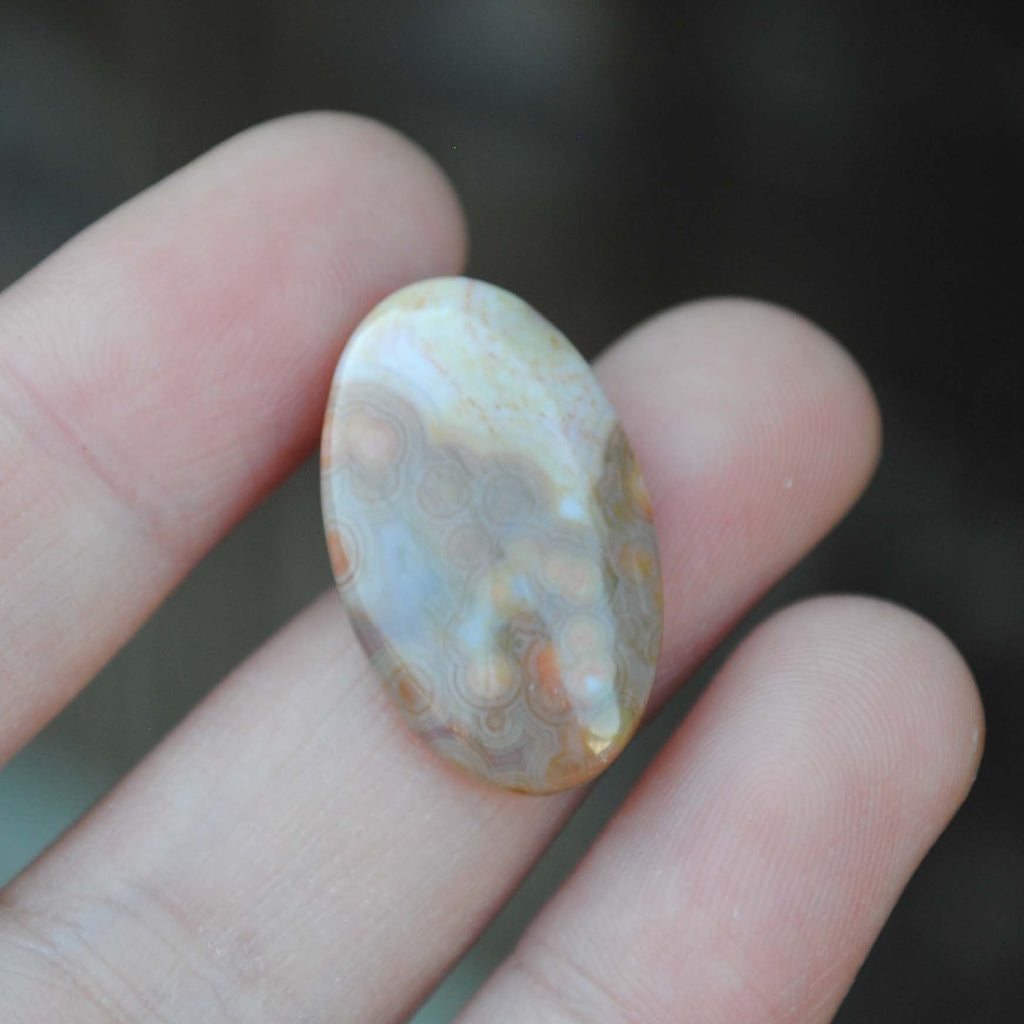 Oval Ocean Jasper cabochon