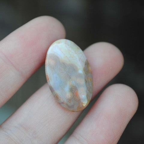 Oval Ocean Jasper cabochon