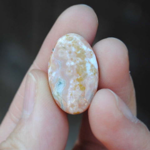 Oval Ocean Jasper cabochon