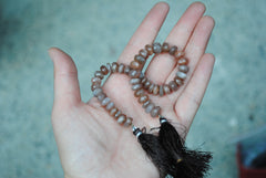 Peach moonstone faceted beads