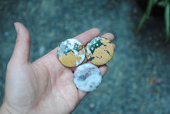35mm round Ocean Jasper cabochons