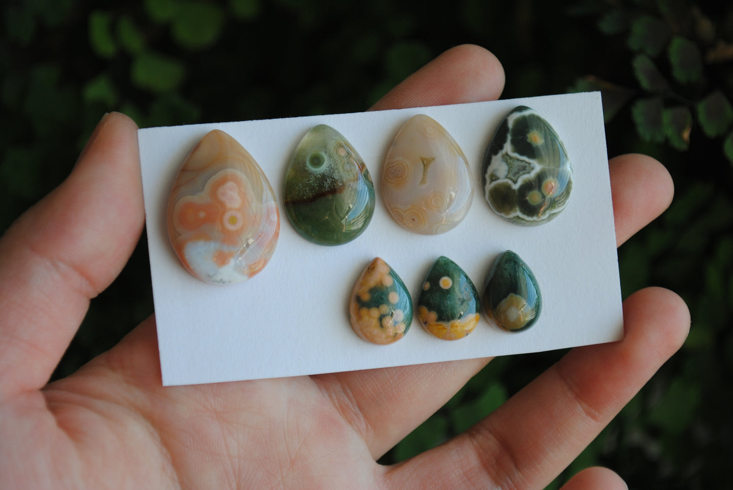 Ocean Jasper cabochons