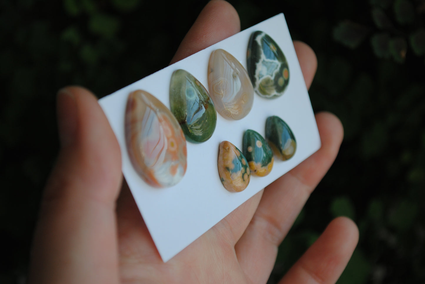 Ocean Jasper cabochons