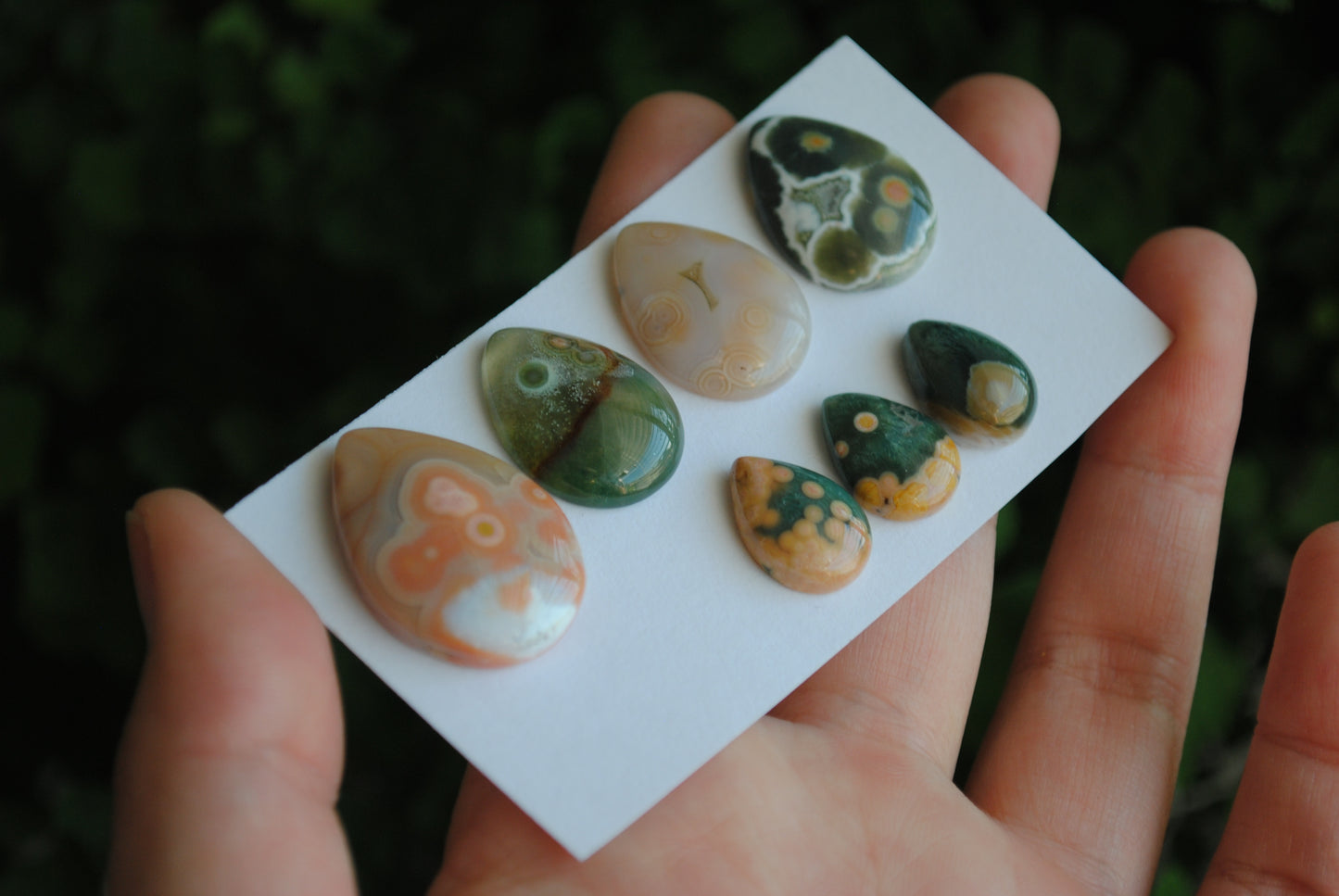Ocean Jasper cabochons