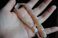 Peach moonstone beads