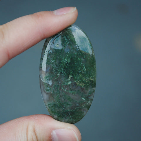 Moss Agate Cab