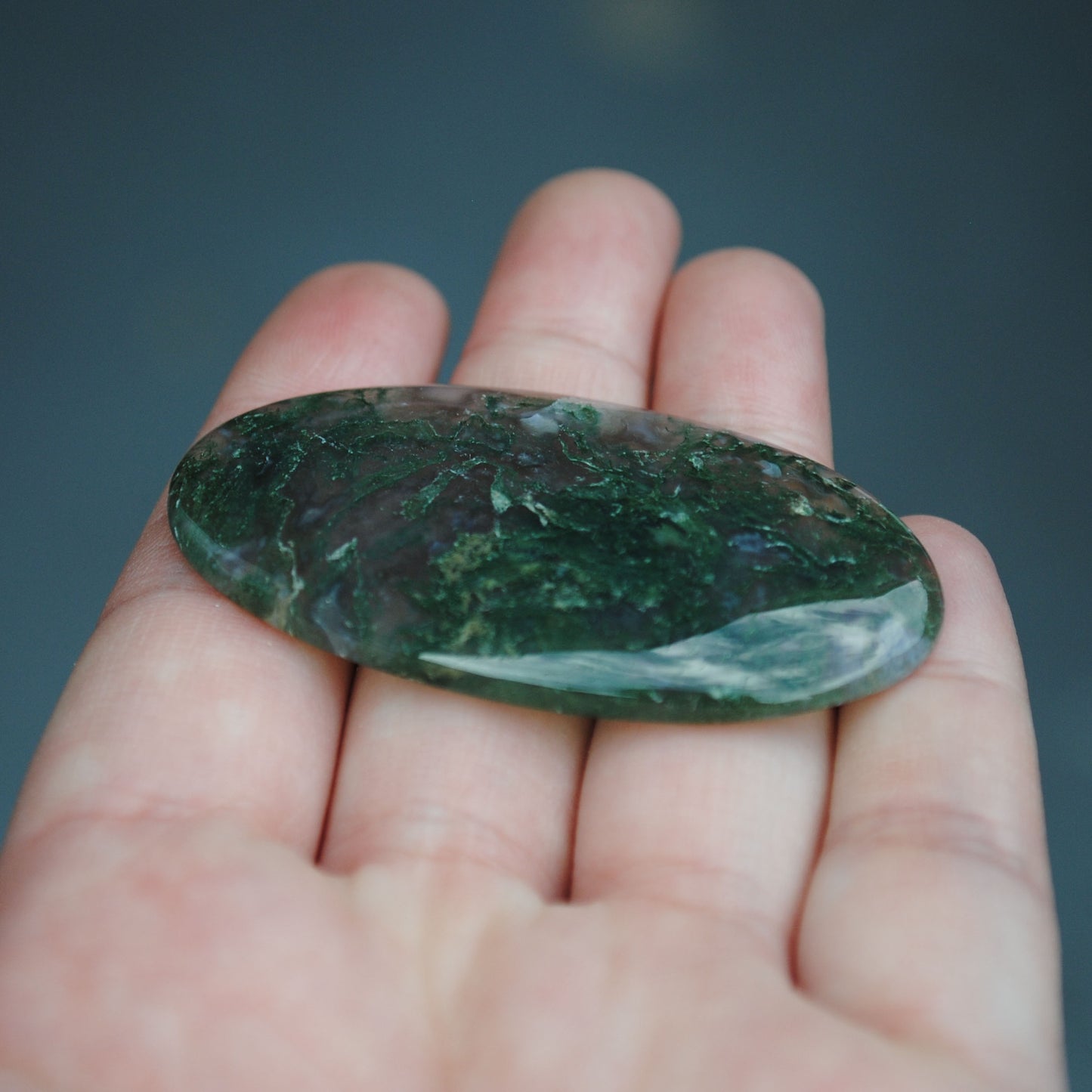 Moss Agate Cab