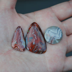 Crazy Lace Agate Cabs