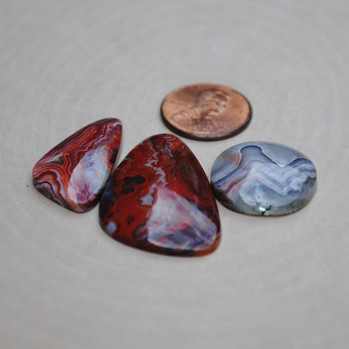 Crazy Lace Agate Cabs