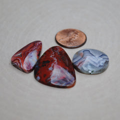 Crazy Lace Agate Cabs