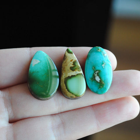 Royston turquoise cabochons