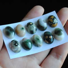 Oval 10x14mm Ocean Jasper cabochons