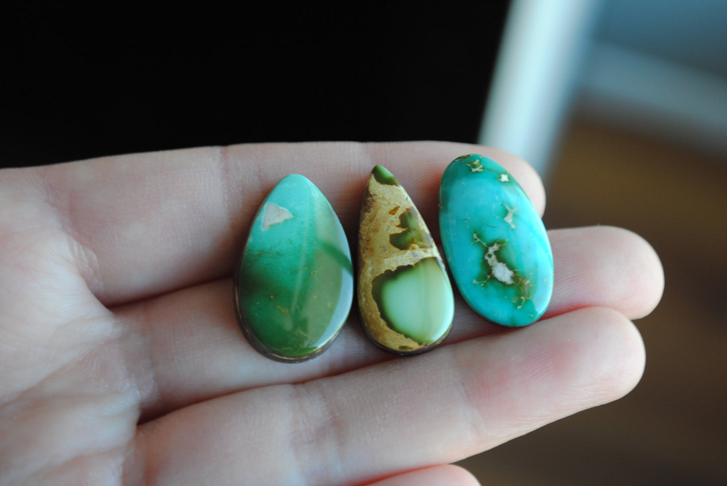 Royston turquoise cabochons