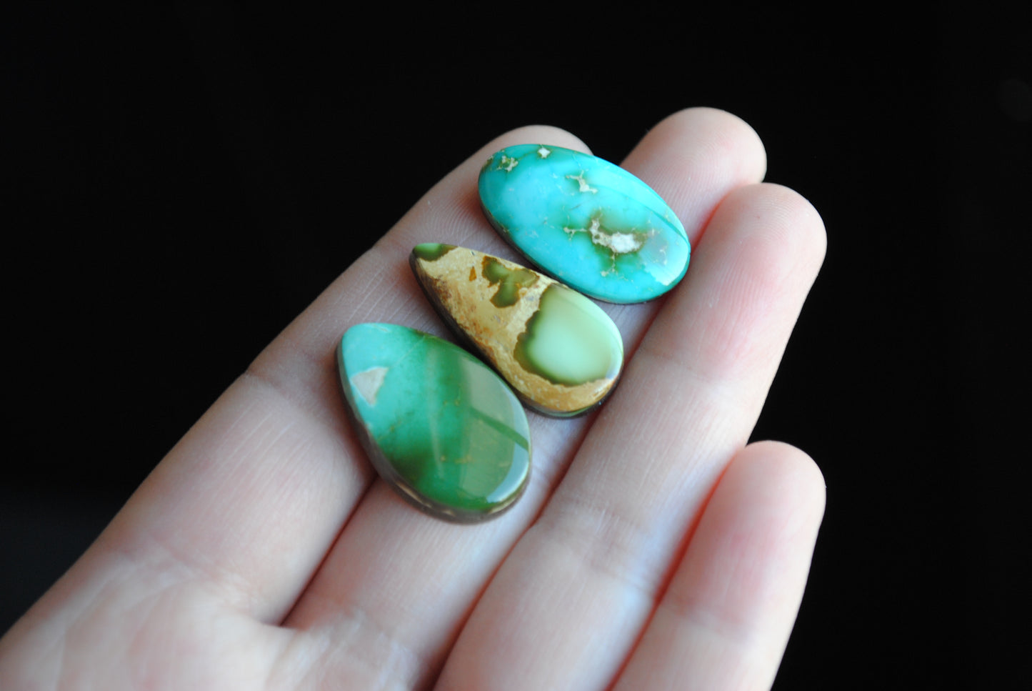 Royston turquoise cabochons
