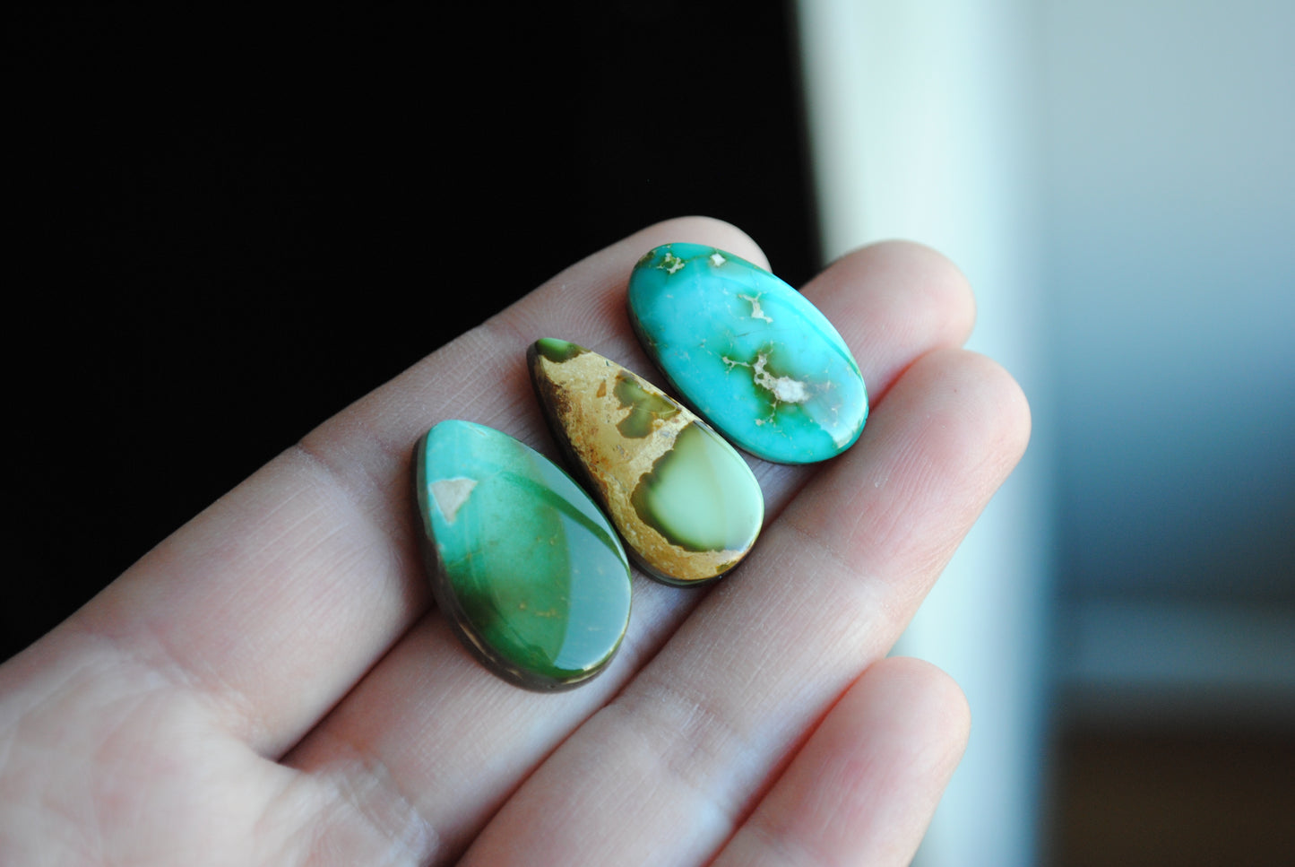 Royston turquoise cabochons